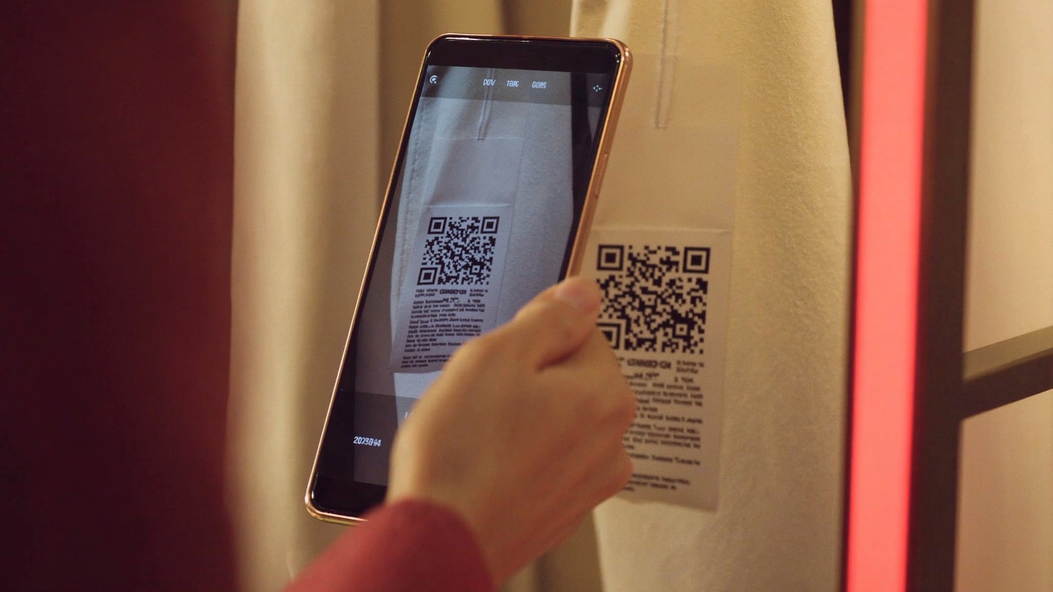 Mağazada QR okutma